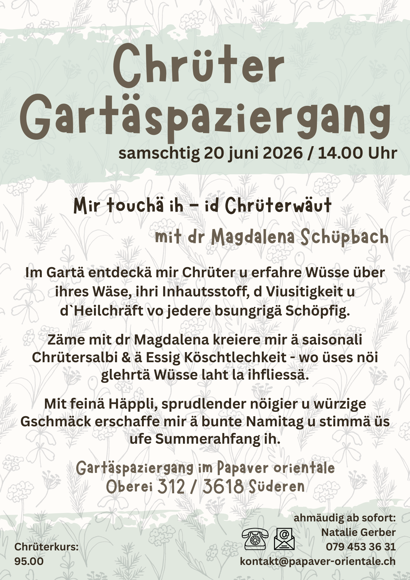 Chrüter Gartäspaziergang
