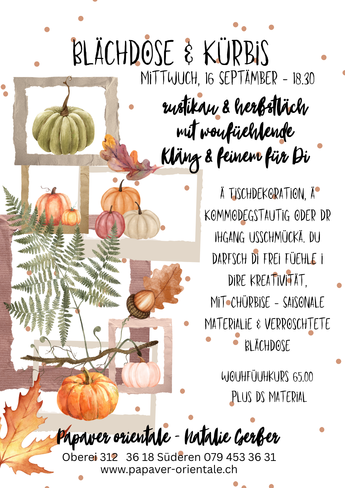 Blächdose & Kürbis